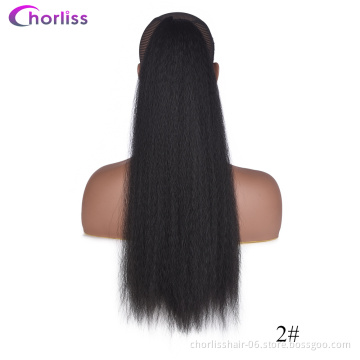 Top Quality Ponytail Holder Chorliss Afro Puff Silky Straight Drawstring Kinky Curly In Synthetic High Ponytails Hair Extensions
